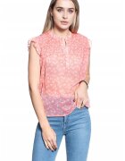Mustang Bluza Dama - Bluza Elsa Smock - Croi Normal - Nasturi - Fara Informatii Despre Compozitia Materialului - Decolteu In V - M Intl - Roz
