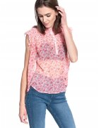 Mustang Bluza Dama - Bluza Smock Elsa - Croi Normal - Inchidere: Nasturi - Compozitie Material: 100% Bumbac - Croi: Drept - Marime S - Roz
