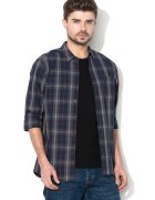 Mustang Camasa regular fit cu buzunar pe piept - Rosu/Gri inchis/Bleumarin