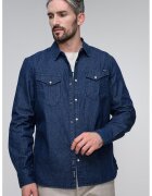 Mustang Camasa regular fit cu capse Duver - Albastru melange