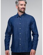 Mustang Camasa regular fit din bumbac Cullman - Albastru melange