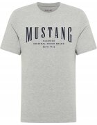 Mustang Tricou barbati Style Alex - gri - bumbac - regular fit - Marime