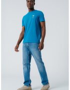 Mustang Tricou cu decolteu la baza gatului Austin - Albastru petrol