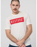 Mustang Tricou cu imprimeu logo - Alb