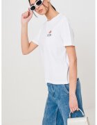 Mustang Tricou de bumbac cu logo - Alb