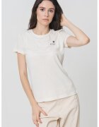 Mustang Tricou din bumbac cu decolteu la baza gatului Loa - Negru/Crem