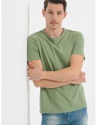 Mustang Tricou din bumbac cu decolteu rotund Allen - Verde aquamarin
