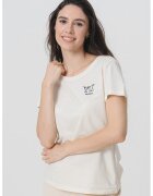 Mustang Tricou lejer cu decolteu rotund - Negru/Bej
