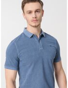 Mustang Tricou polo cu logo - Albastru prafuit