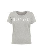 Mustang Tricou regular fit cu imprimeu logo - Gri