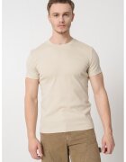 Mustang Tricou uni cu decolteu la baza gatului - Grej