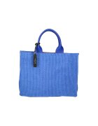 My-Best Bag Geanta de piele si material textil cu maner - Turcoaz