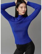 MyFashion Pulover dama - mulat - texturat - albastru - tricot - One Size
