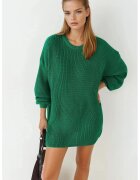 MyFashion Pulover dama - oversized - verde - tricot - One Size