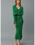 MyFashion Rochie maxi - verde - tricot -