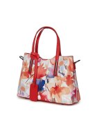 myOwn Geanta dama din piele cu model floral Mariella FF4
