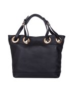 myOwn Geanta din piele naturala Stella - Negru - 32x44cm