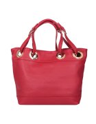 myOwn Geanta din piele naturala Stella - Rosu - 32x44cm