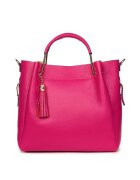 myOwn Geanta Fabiana din piele naturala pentru dama - Fucsia - 32x32cm