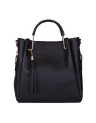 myOwn Geanta Fabiana din piele naturala pentru dama - Negru - 32x32cm