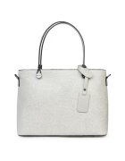 myOwn Geanta piele cu model floral Monica - Gri
