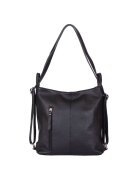 myOwn Geanta rucsac 2-in-1 din piele naturala Alesandra - Negru