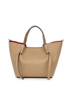 myOwn Geanta shopper din piele naturala Veronica - Bej