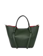 myOwn Geanta shopper din piele naturala Veronica - Verde