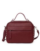 myOwn Poseta dama din piele naturala - Visiniu - 18x24x12cm
