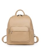 myOwn Rucsac din piele naturala - Vicenzo - 28x25x12cm - Bej