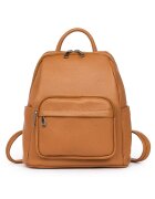 myOwn Rucsac din piele naturala - Vicenzo - 28x25x12cm - Coniac