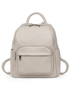 myOwn Rucsac din piele naturala - Vicenzo - 28x25x12cm - Gri