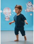Naeve Set de pantaloni si camasa din bumbac - Albastru petrol