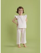 Naeve Set de pantaloni si tricou din bumbac organic - 2 Piese - Roz pal