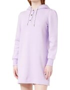 Naf Naf Rochie de dama - mov - bumbac si poliester - cu gluga - design simplu - nou cu defect -