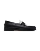 Naked Wolfe Mocasini barbatesti din piele naturala - Alb/Negru