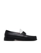 Naked Wolfe Mocasini barbati Riviera - Piele naturala - Negru - Negru