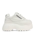 Naked Wolfe Pantofi sport flatform de piele Sprinter - Alb