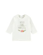 NAME IT Bluza cu imprimeu text - Alb
