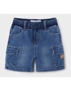 NAME IT Pantaloni scurti din denim baieti 13212547 - Lyocell/Poliester reciclat - Albastru - Albastru