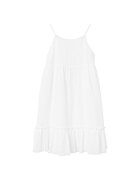 NAME IT Rochie de vara fete 13227423 - Bumbac - Alb - Alb