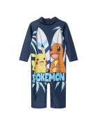 NAME IT Salopeta copii - bleumarin - 85% poliester - 15% elastan - model Pokemon