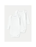 NAME IT Set 2 body-uri copii - 304434327 - Bumbac organic/Bumbac - Alb - Alb