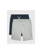 NAME IT Set 2 perechi pantaloni scurti copii - Bumbac - Gri