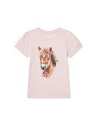NAME IT Tricou fete 13243178 - Bumbac organic - Roz - Roz