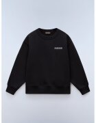 Napapijri Bluza de trening din amestec de bumbac cu imprimeu logo - Negru/Gri
