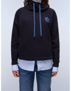 Napapijri Bluza de trening din amestec de bumbac cu logo - Albastru ultramarin/Albastru