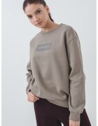 Napapijri Bluza de trening relaxed-fit cu logo - Kaki