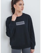 Napapijri Bluza de trening relaxed-fit cu logo - Negru/Maro taupe