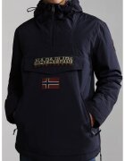 Napapijri Geaca cu logo - fara inchidere Rainforest - Bleumarin